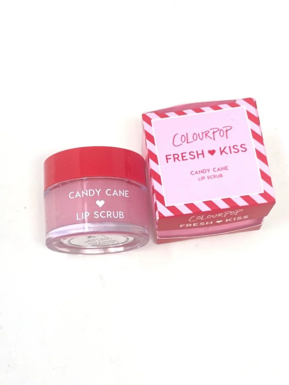 ColourPop Fresh Kiss Lip Scrub - Candy Cane - 0.28oz: Smoothing, Brush-On Single